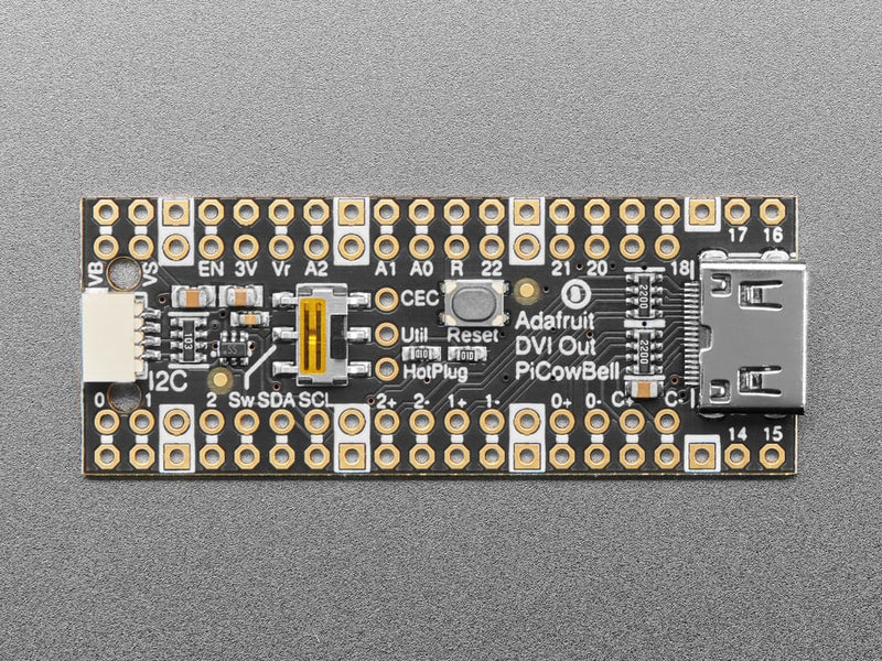 Adafruit PiCowbell DVI Output for Pico - Works with HDMI Display