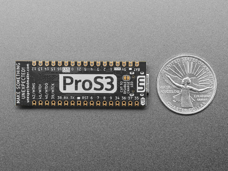 ProS3 ESP32-S3 with u.FL by Unexpected Maker