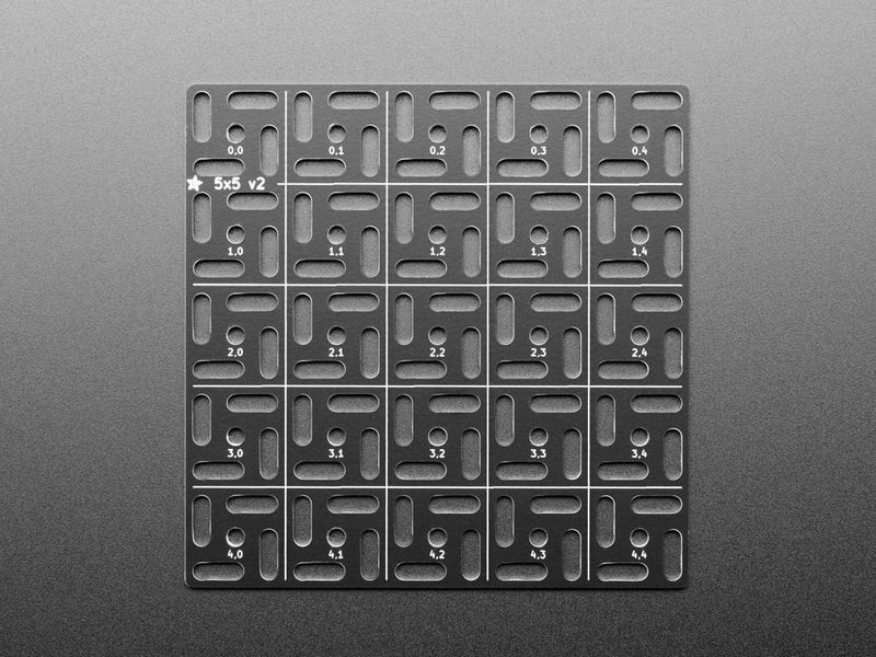 Adafruit Swirly Aluminum Mounting Grid for 0.1" Spaced PCBs - 5 x 5