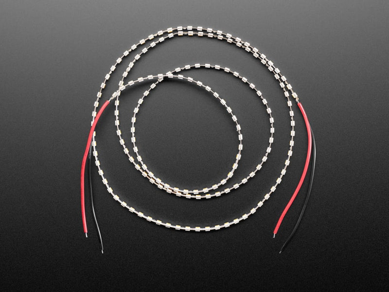 Double-Sided Single Color 12V LED Strip - Warm White 3000K - 1m