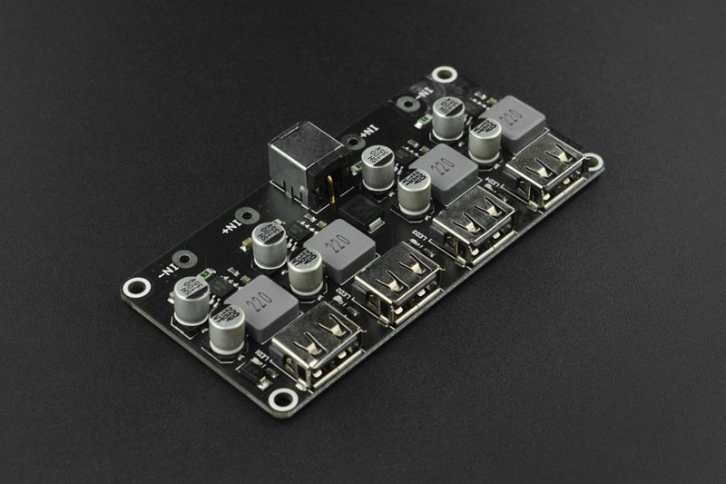 4-way Fast Charge Buck Module (Compatible with Raspberry Pi 4B & Jetson Nano)